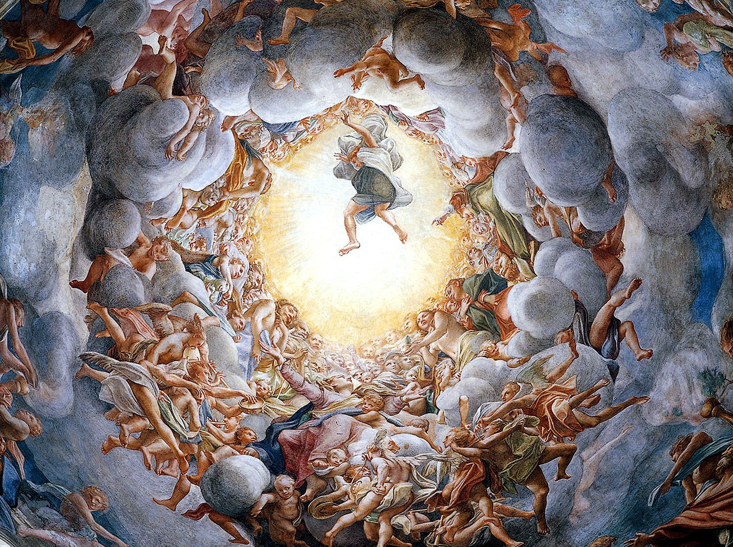 L’Assunzione della Vergine del Correggio, nella cupola della Cattedrale.